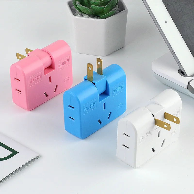 

Converter Two To Three Hole Multi-purpose Plug Board Two To Three Pin Converter Three Hole One To Three Socket Row Plug