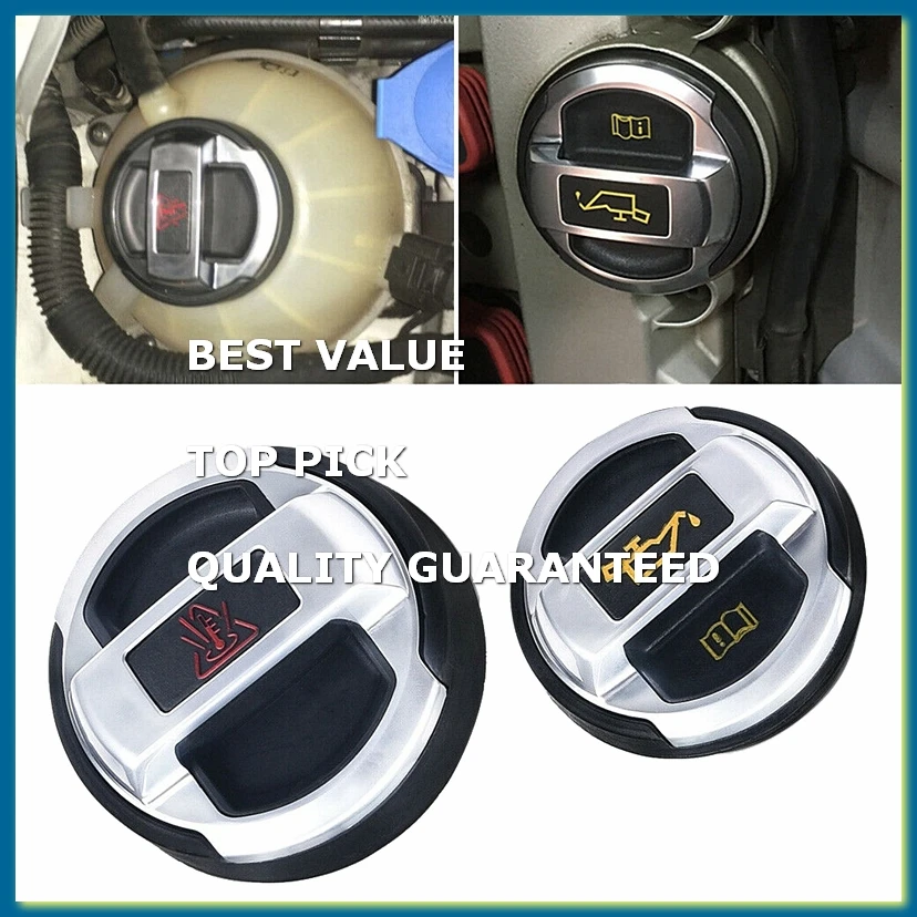 2Pcs Car Coolant Oil Expansion Tank Cap Cover for Cc -R8 420121321 420103485B
