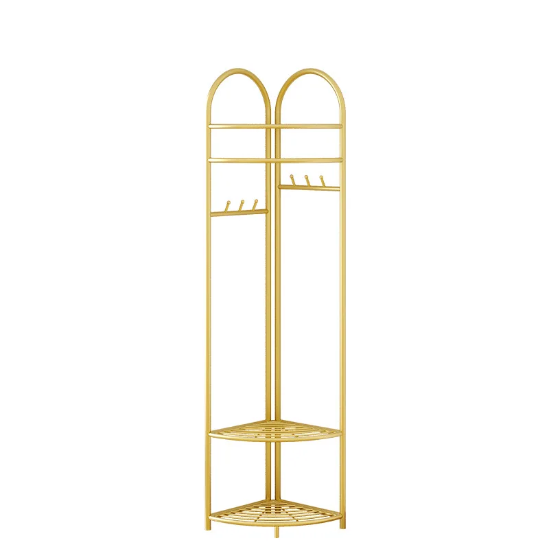 

Corner Hat Simple Italian Room Floor-to-ceiling Wrought Iron Corner Hanger