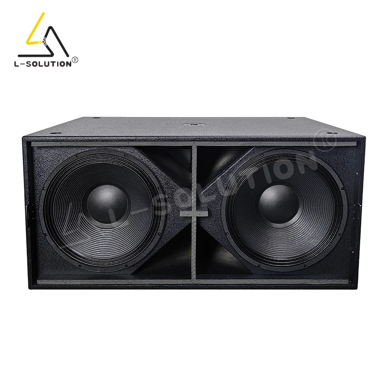 Professional Neo Dual 18-inch Neodymium Audio Powered Speaker 2600W Super Bass 9006 Active Subwoofer Wooden 4 Ohm Line Array