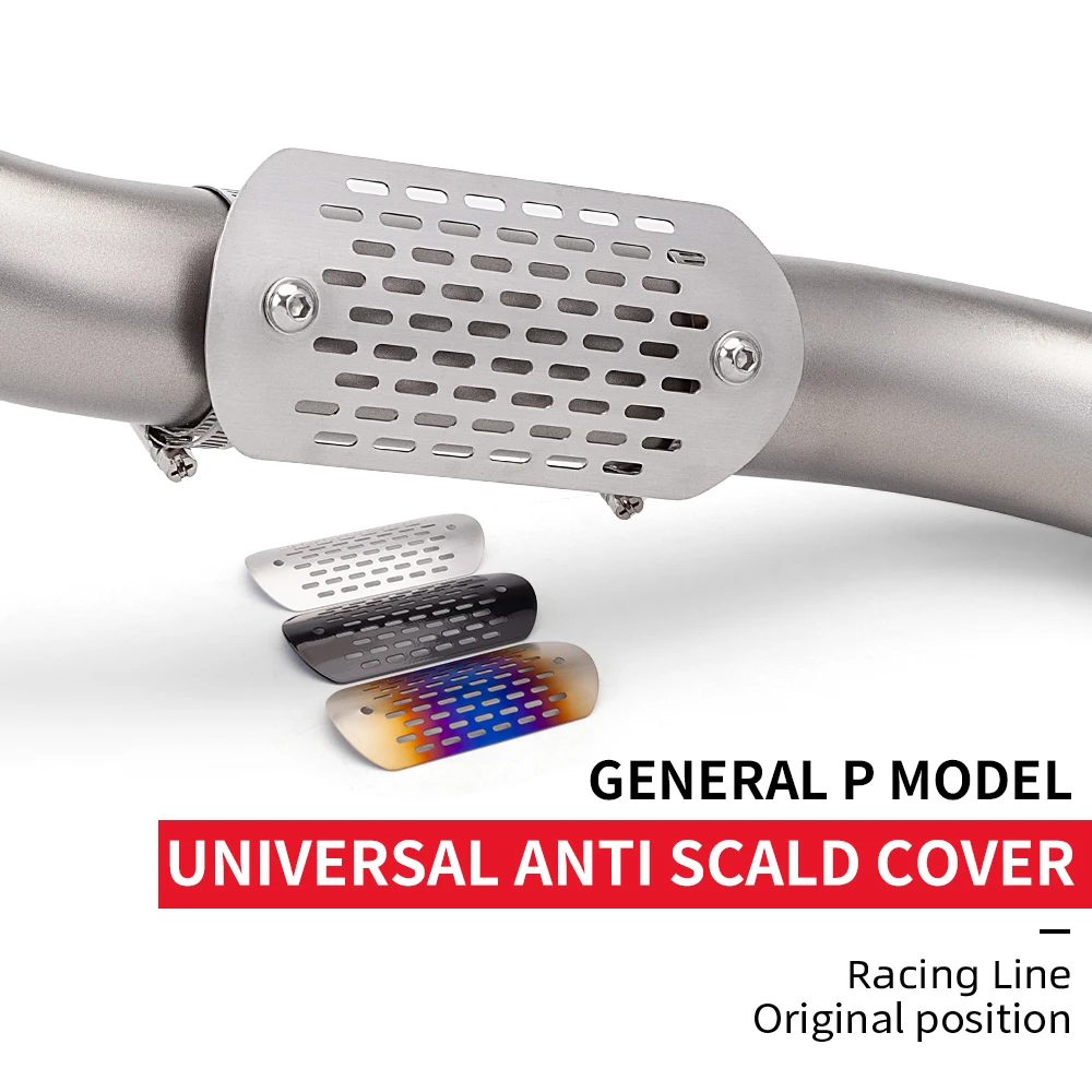 

Universal Motorcycle Exhaust Heat Shield Cover Muffler Link Tube Protector Guard Anti-Scalding Cover For Z900 Z400 R3 R25