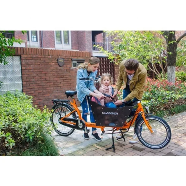 캐빈이 있는 전기 화물 자전거, 카고 삼륜차, CE 인증, 2 륜 bakfiets Clamber UB9015E, 핫 세일