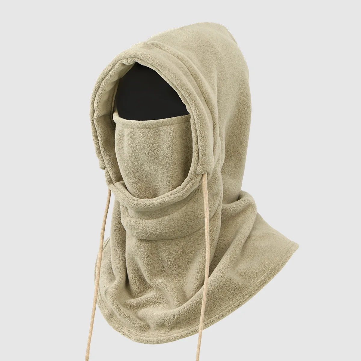 Nouveau produit, corde de traction, casquette de pull, protecteur d'oreille à capuche en peluche coupe-vent intégré, produit unique, identique pour hommes et femmes