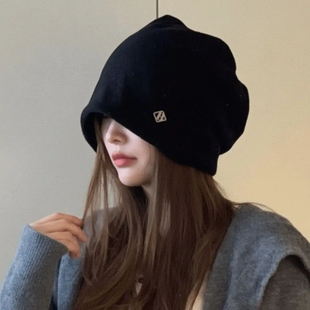 Elastic Slouchy Beanie Hat Breathable Thickened Warm Cold Headwear Slouch Stretchable Baggy Skullies Bonnet Teenagers