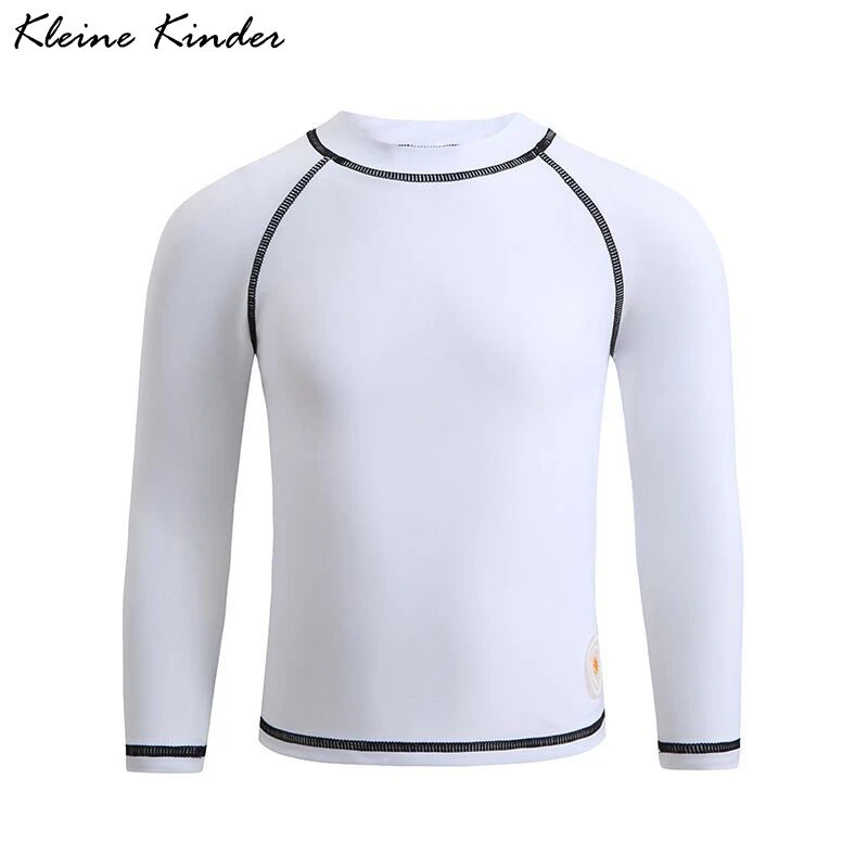 Rashguard for Kids Long Sleeve Swimsuit Separate Top T-Shirt for Swimming Girl Boy UV Shirt Beach Surfing Bathing Suit Children