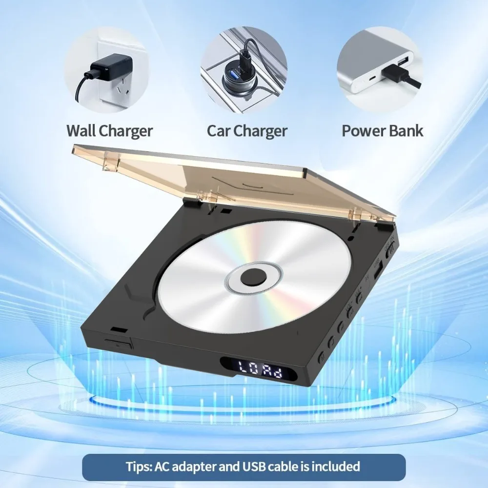 Multi‑format support, works with DVD, EVD, VCD, CD discs for diverse media playback