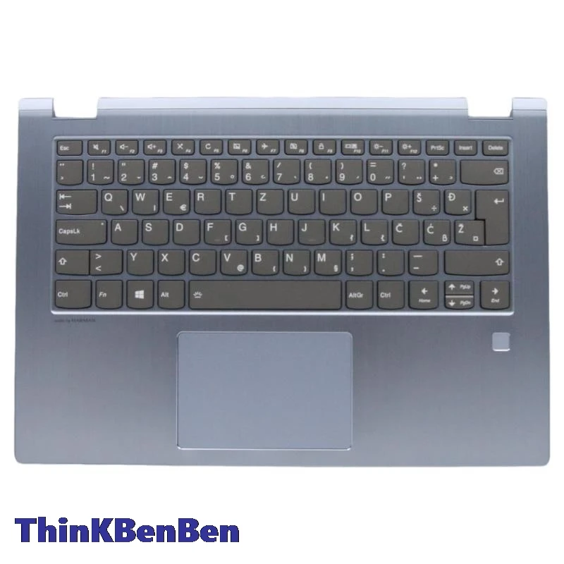 SI Slovenian Blue Keyboard Upper Case Palmrest Shell Cover For Lenovo Ideapad YOGA530 Flex6 14 14IKB 14ARR 5CB0R08493