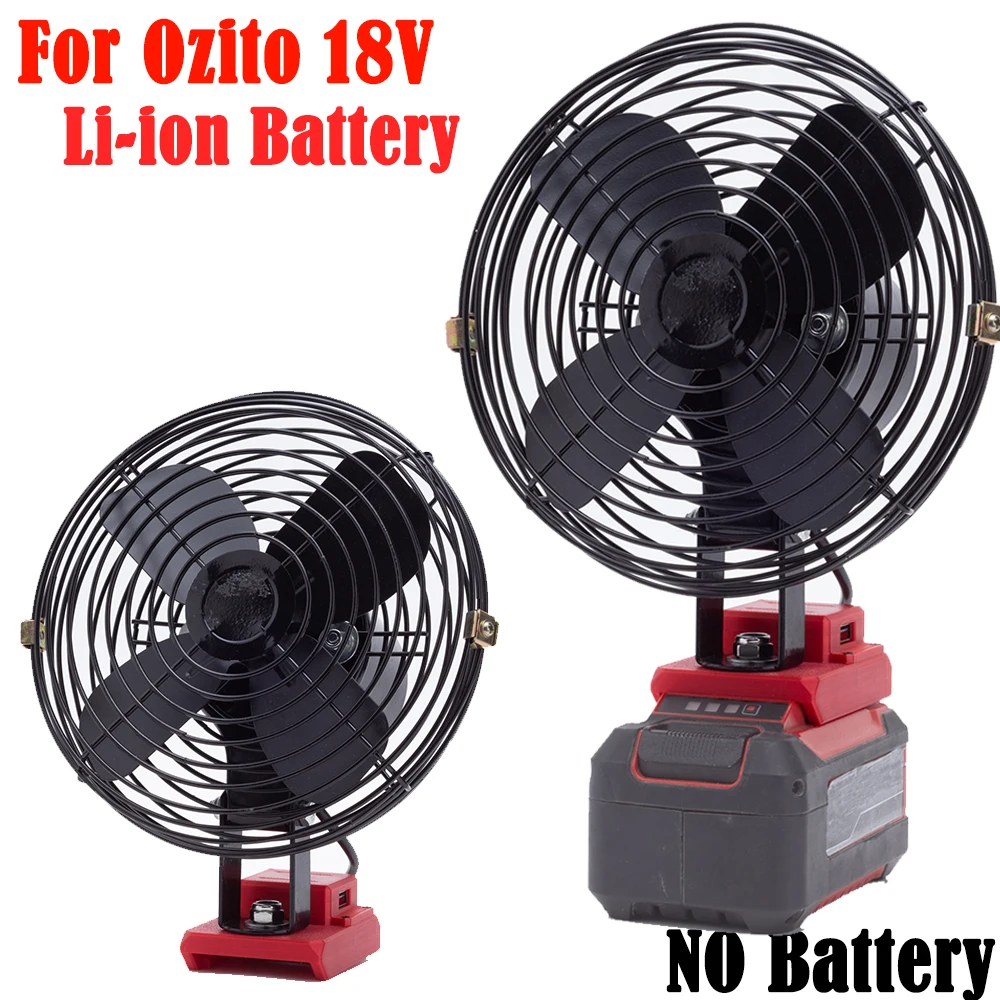 

Portable Outdoor Jobsite Cordless Fan For Ozito Power X-Change 18V Lithium Battery Indoor and Outdoor Fans Operated (NO Battery)