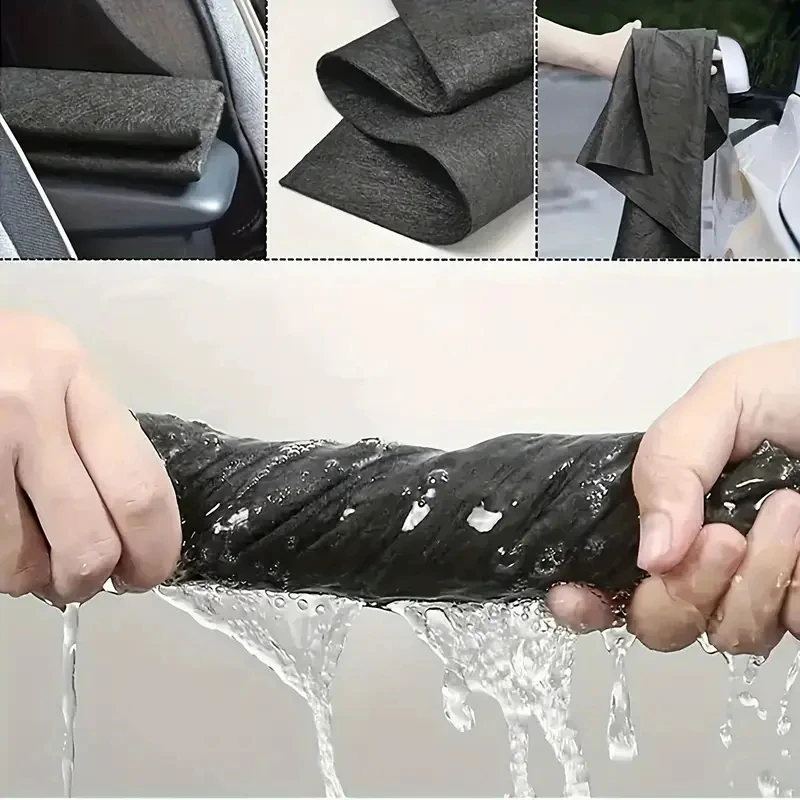 1/5/10 Pcs Magic Cloth Glass Wiping Cloth No Watermark Mirror Cleaning Artifact Kitchen Cleaning White Cleaning Cloth