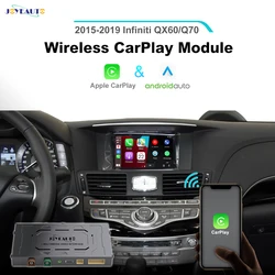 JOYEAUTO Wireless Apple CarPlay Retrofit for Infiniti 2015-2019 QX60 Q70 Android Auto Video Mirror-Link AirPlay Reverse Camera