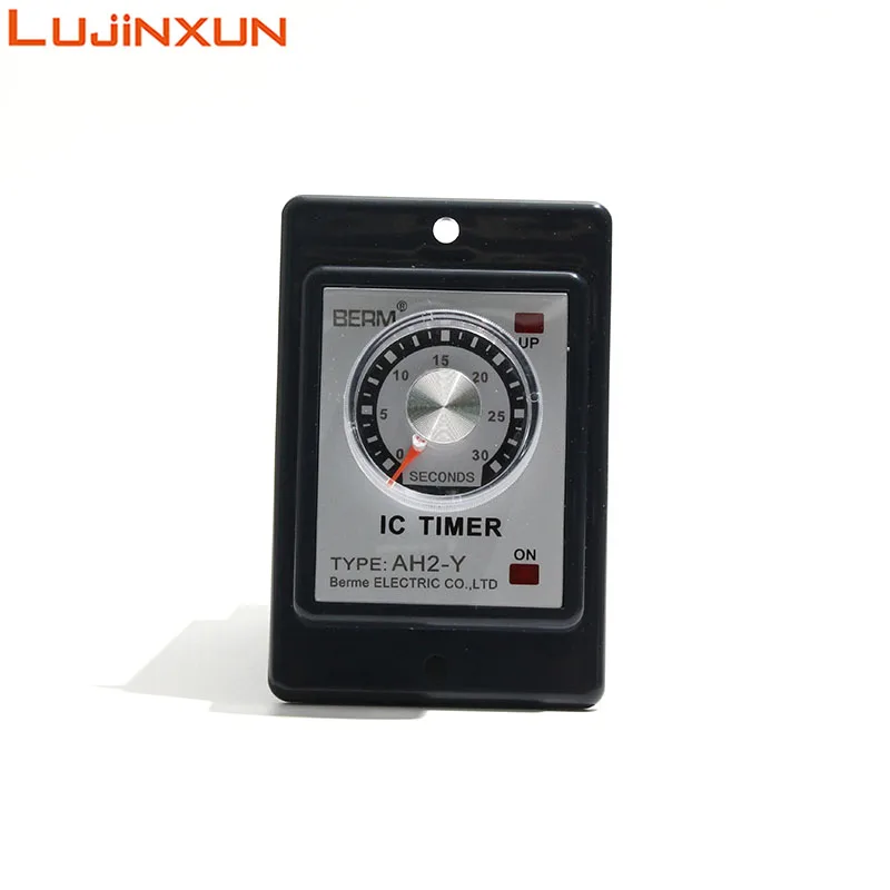 LUJINXUN Time Relay 1-60 Minutes Type Pointer AH2-Y Delay Controller DC 24V AC 220V 8 pins with Copper Coil Transformer