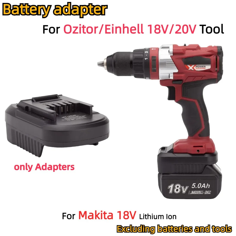 

Adapter/Converter for Makita 18V BL Li-ion Battery TO Einhell Power X Change/OZITO 18V Series Cordless Power Tools(Only Adapter)