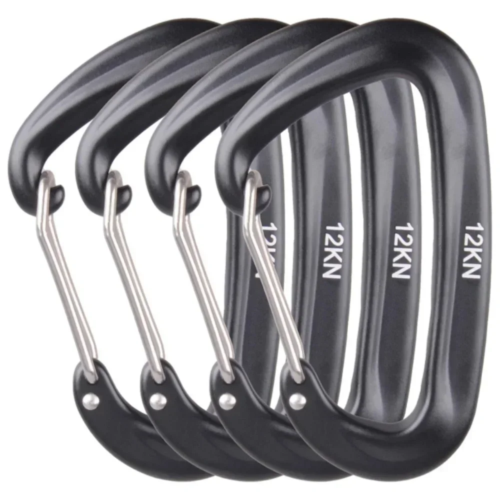 12kN D-Type Aluminum Carabiner Set 1