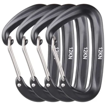 12kN D-Type Aluminum Carabiner Set 1