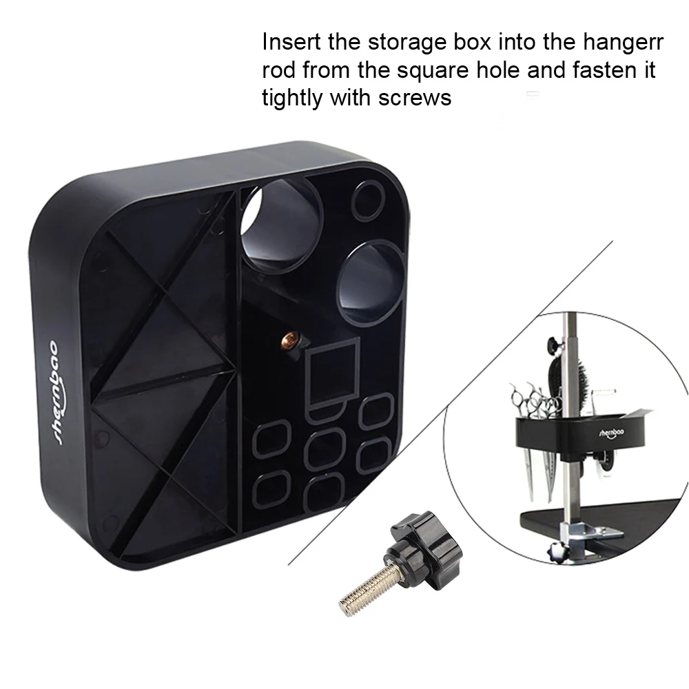 Plastic Storage Box for Grooming Tools and Supplies