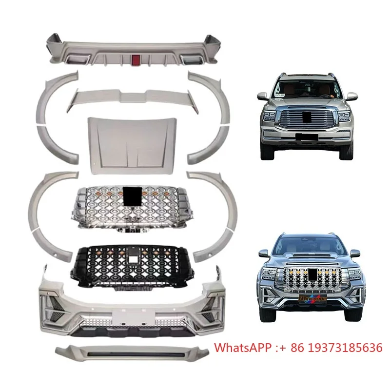 New Design Car Grills Front Bumper Diffuser Fender Flare Bodykit Accessories for Tank 500 2023+ Hurricane High Version Body Kit