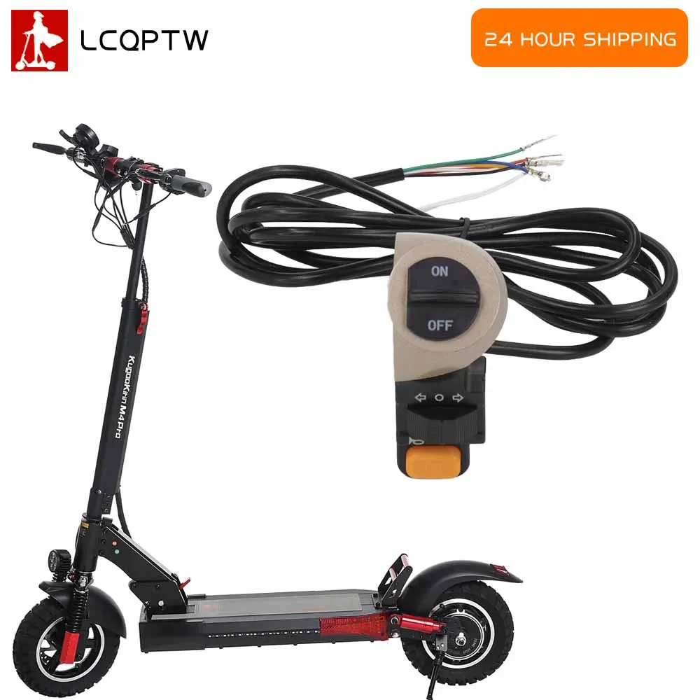 

Electric Scooter 3-in-1 Waterproof Turn Signal Horn Switch for Kugoo M4 E-Scooter Safety Warning Button Control Spare Parts