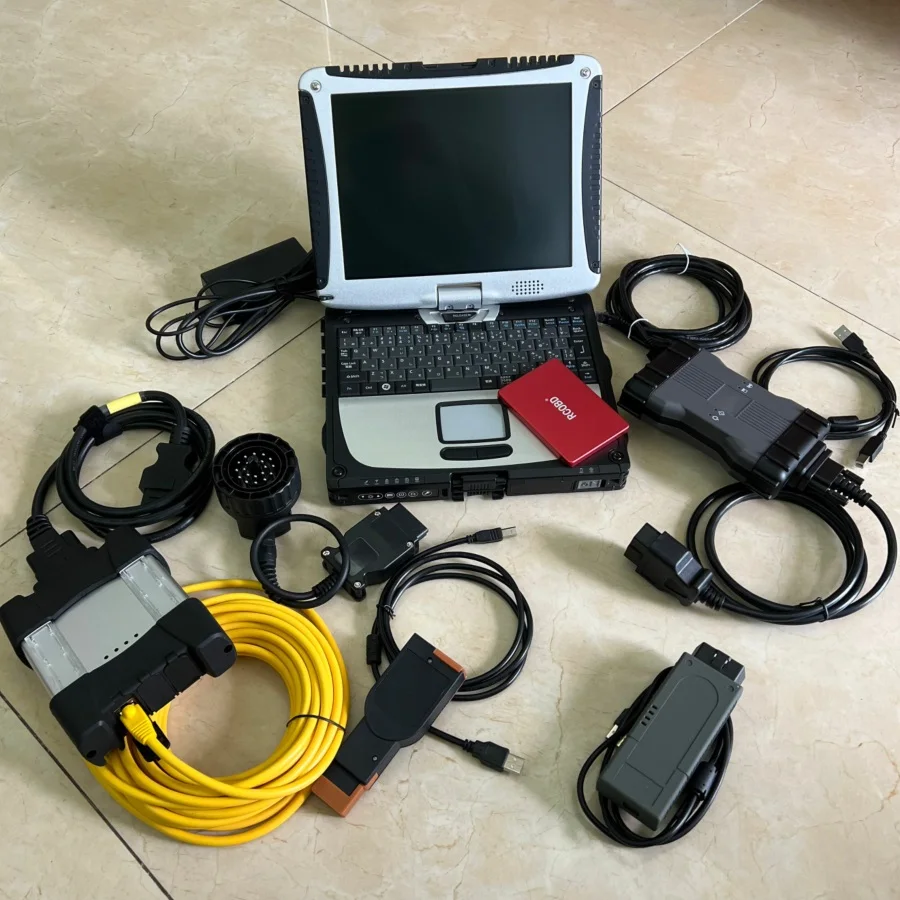 

3in1 Diagnostic Tool FOR BMW ICOM NEXT WIFI A B C and DOIP MB Sd C6 Diagnosis 6154A WIN10 1TB HDD/SSD in CF19 Laptop 8G Computer