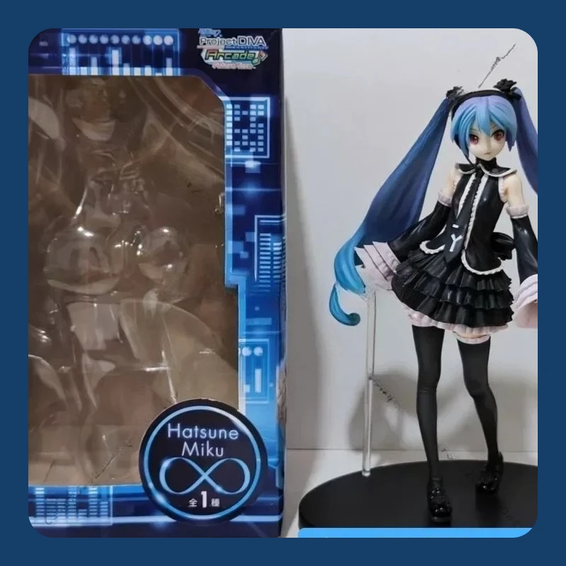 

Оригинальная фигурка Sega Hatsune Miku, платье куклы Vocaloid Miku, аниме-фигурка из ПВХ 22 см, коллекционная фигурка для девочек, подарочная игрушка на складе