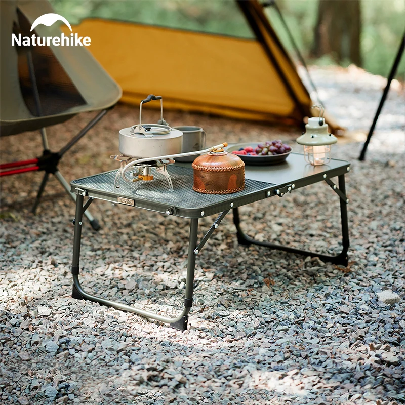 Naturehike MDF Camping Table Ultralight Folding Desk Table Height Adjustable Foldable Outdoor Small Table Coffee Picnic Tables