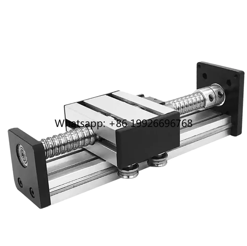 NEMA23 DBX Single-Axis Linear Screw Motor Ball Screw Slide Table 1204 Linear Guide Module Large Load Slide Tab