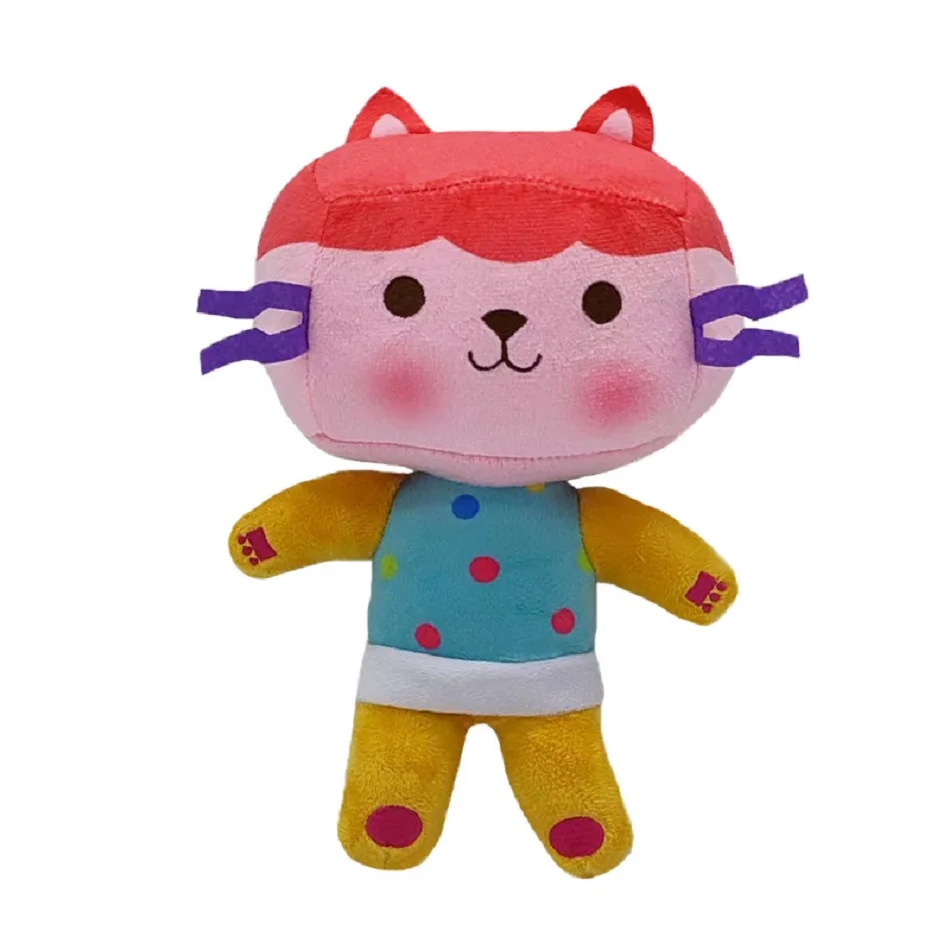 Hot in Gabby Dollhouse Plush Toy Mercat Cartoon Stuffed Animals Smiling Cat Car Cat Hug Gaby Girl Dolls Kids Birthday Gifts