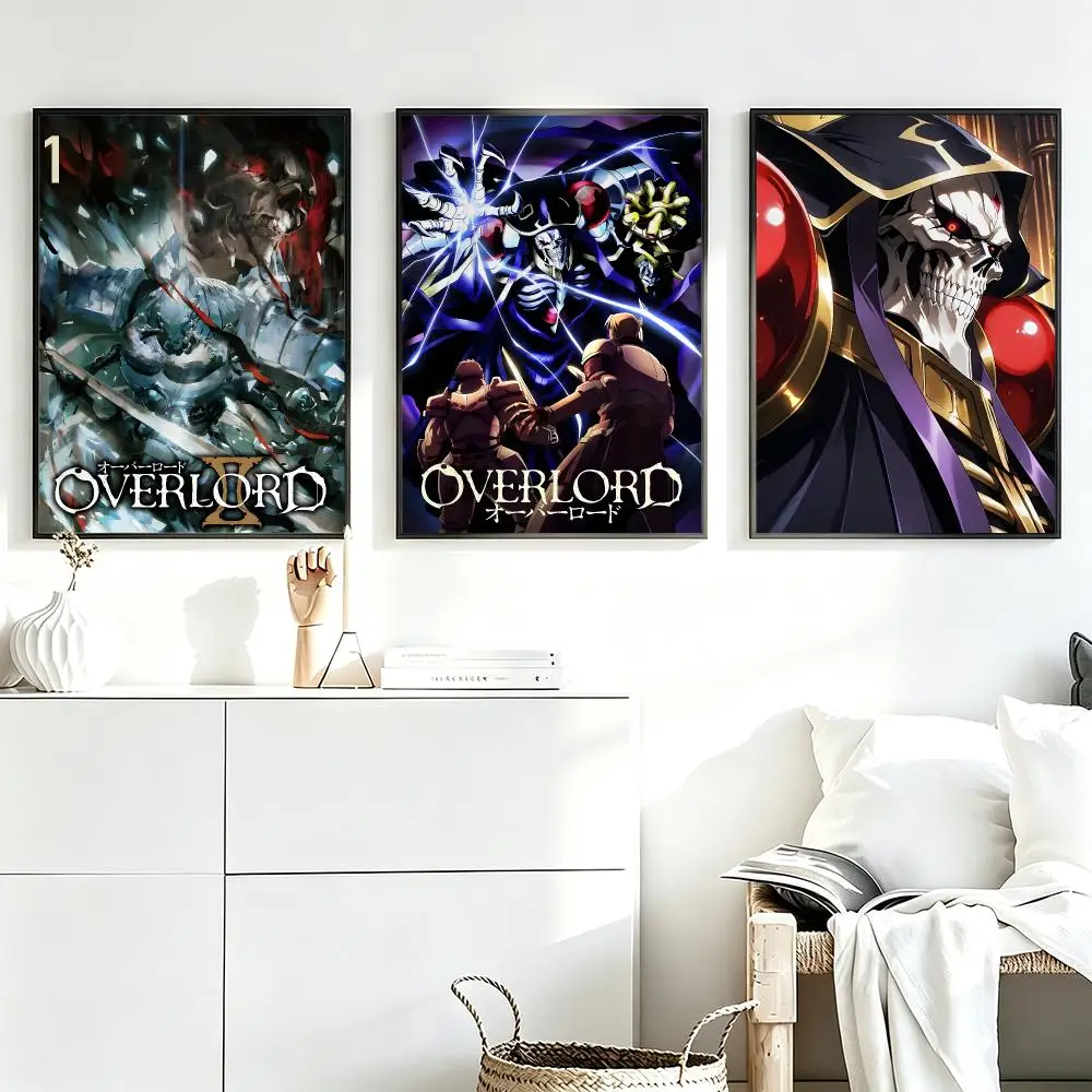 Aesthetic Wall Art Poster Trendy anime OVERLORD Poster for Bedroom Dorm Room Home Decor Large Wall Picture Print