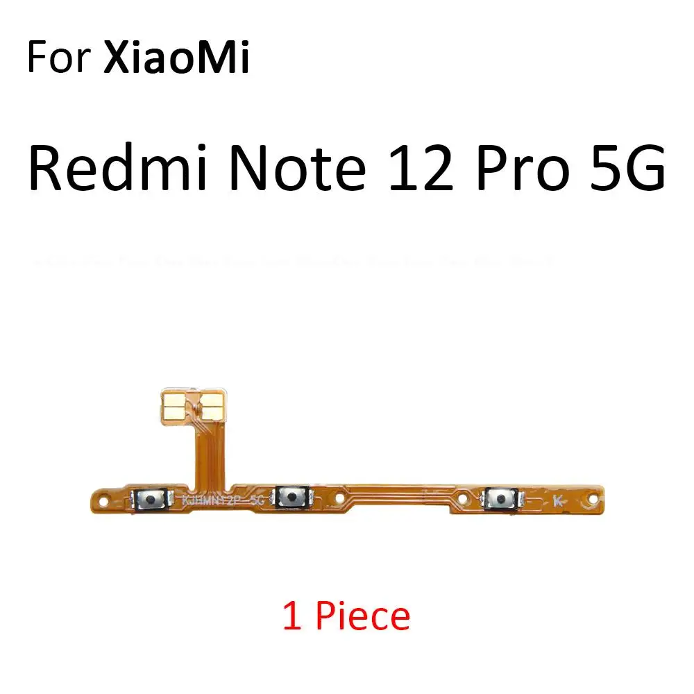 التبديل موصل على زر إيقاف حجم زر الكابلات المرنة ل XiaoMi Redmi ملاحظة 12S 12 برو زائد ديسكفري سبيد 4G 5G #6