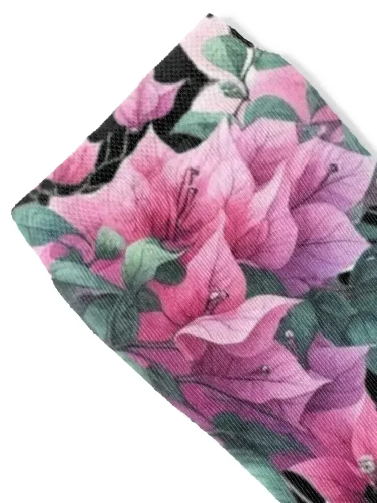 Serene Lines of Bougainvillea Socks christmass gift essential Women's Socks Men's