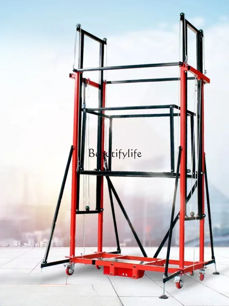 

ls 48 Electric Scaffolding Foldable Mobile Lift Platform External Decoration Automatic Remote Control Hoist