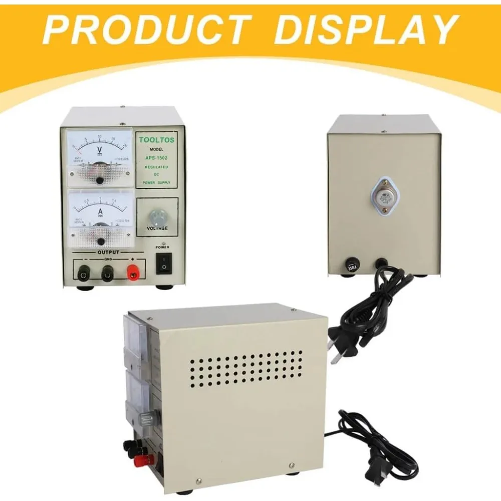110v/220v 1502 Silver Gold Electroplating Machine Portable 2A Jewelry Gold Plating Machine Kit with Adjustable Voltage