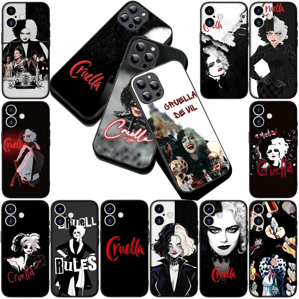 Чехол для телефона DeVil Cruella De Vil для Samsung Galaxy S25 S24 S23 FE Ultra Plus S7 Edge S25+ S23+ A15 A16 Защитный корпус