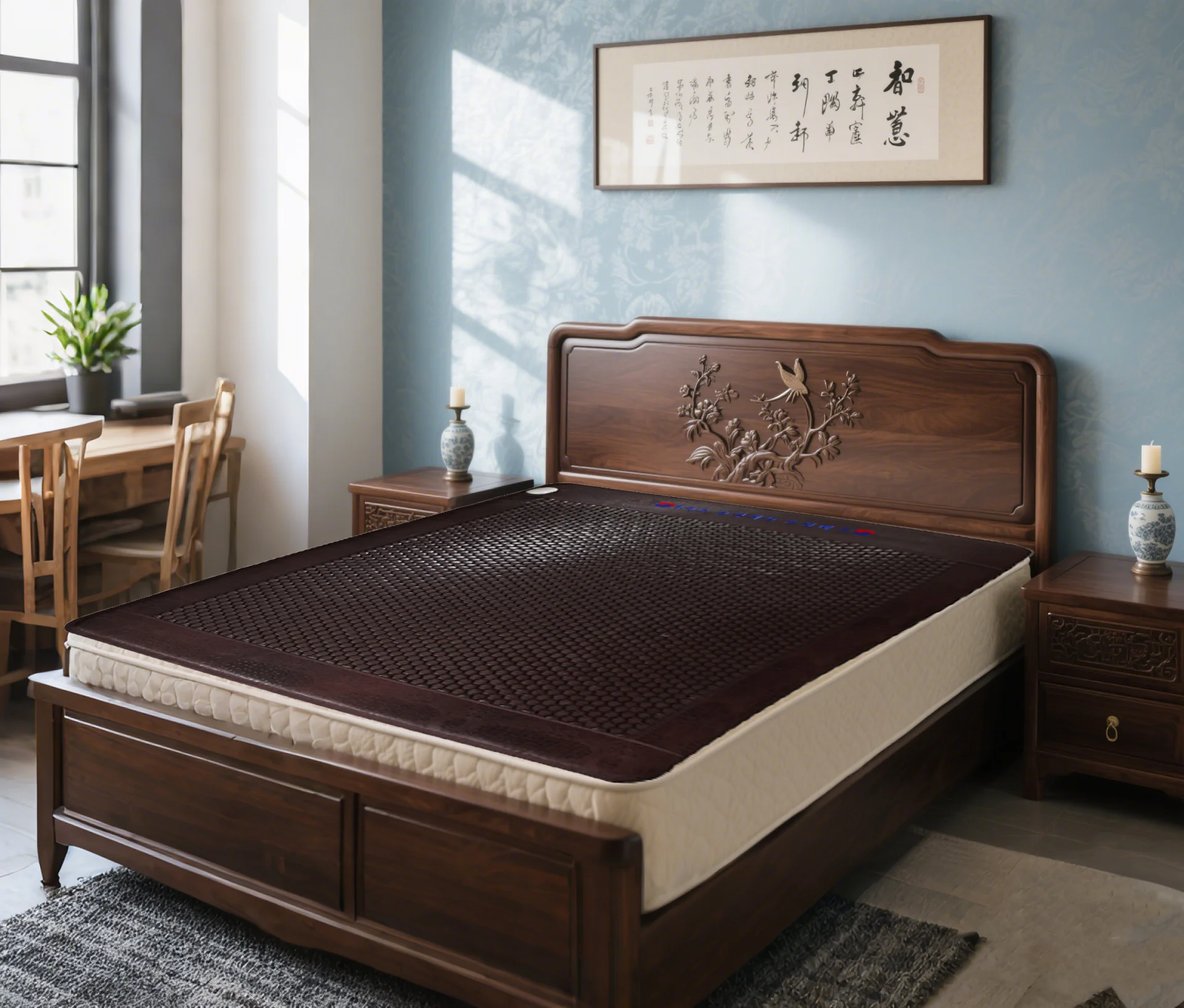 

Korea Tourmaline Mattress Body Heating Mat Heat Mattress With Massage Function