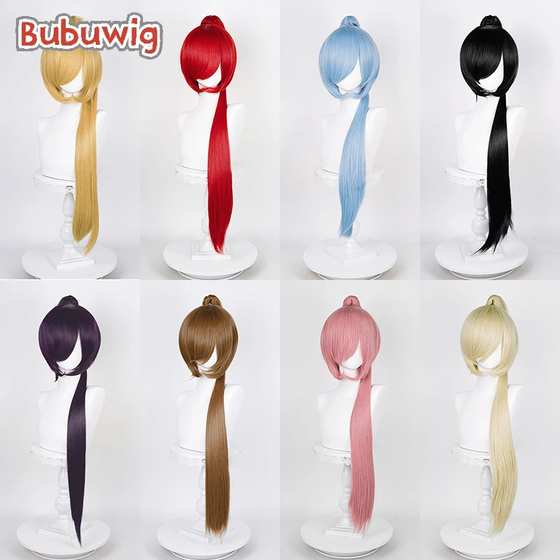 

Bubuwig Synthetic Hair 90cm Single Ponytail Cosplay Wigs 17 Colors Long Straight Pure Color Fashion Women Cos Wig Heat Resistant