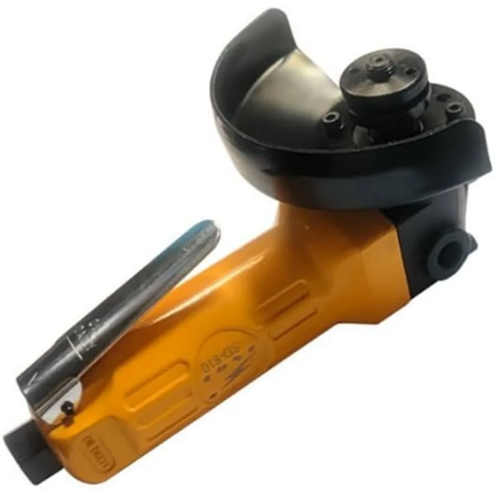 Heavy Duty Pneumatic Angle Grinders with Air Hose Nipple - Orange, Industrial Strength, High Performance Tool