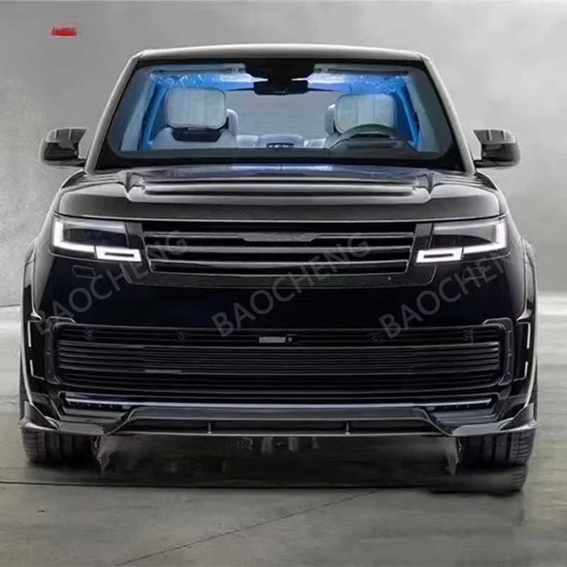 Gaya BC untuk Rang Rover Vogue 2013-2017 Pembaruan Gaya MSY Bumper Kap Mesin Rok Samping Kit Bodi Setengah Serat Karbon