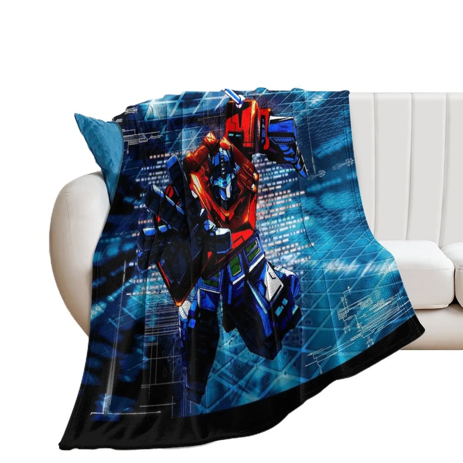 Transformers Optimus Prime Throw Blanket Warm Custom Blankets