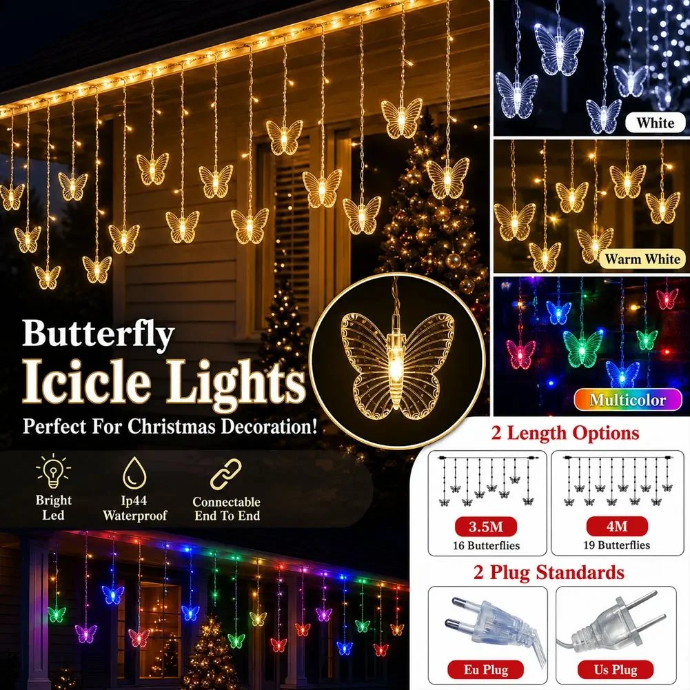 Snowflake Butterfly Fairy Lights 5