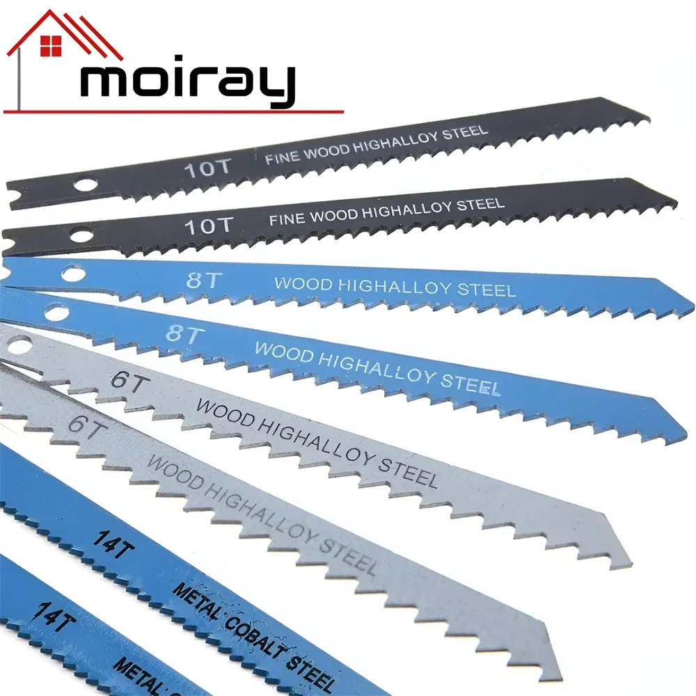Assorted u Montagem Jigsaw Blades Grupo Metal Plástico Madeira Alumínio Corte para Black & Decker Pcs