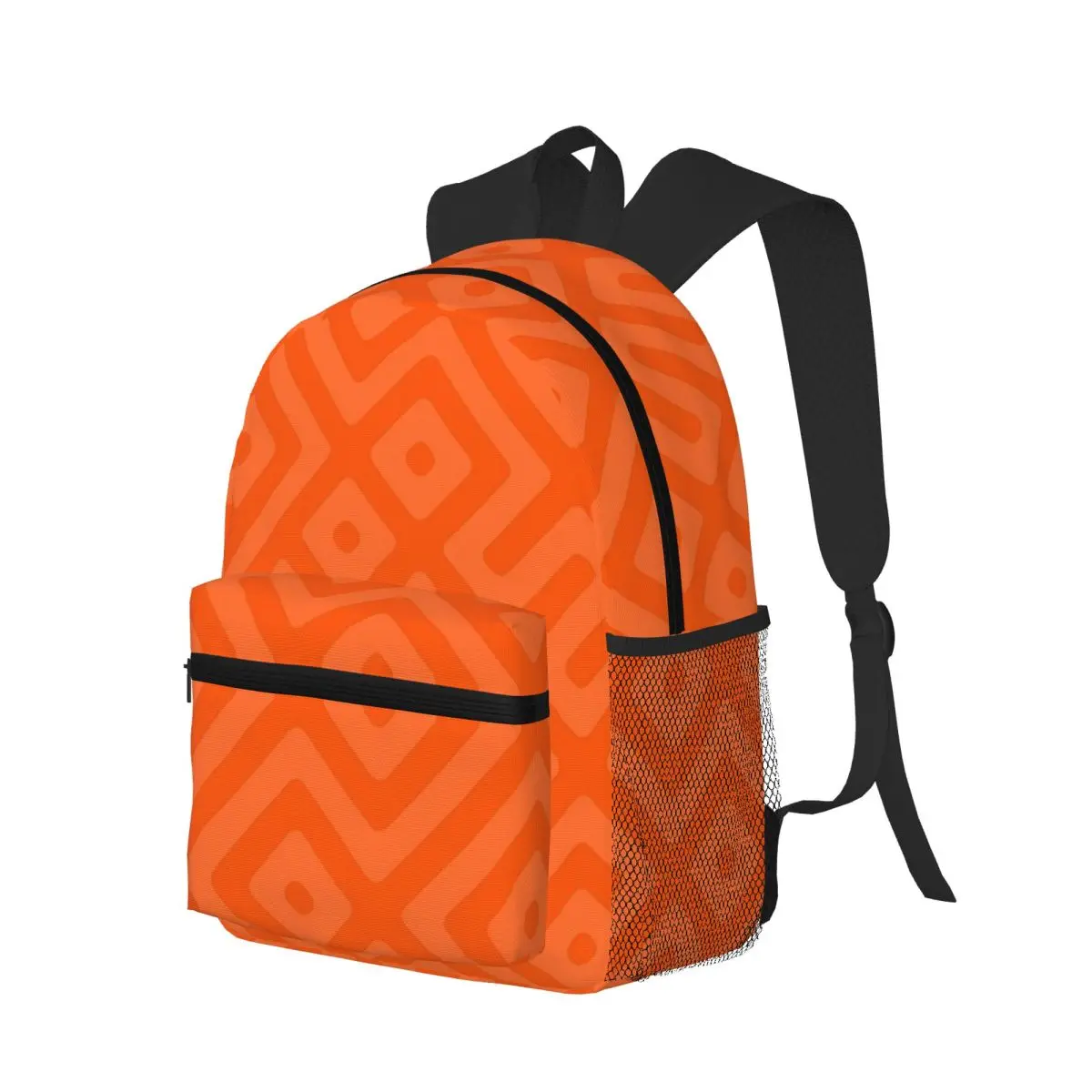 Beautiful Orange Middle-Eastern Endless Oriental Student Backpack School Bag Travel Daypack for Men Women Bookbag Shoulder Bags
