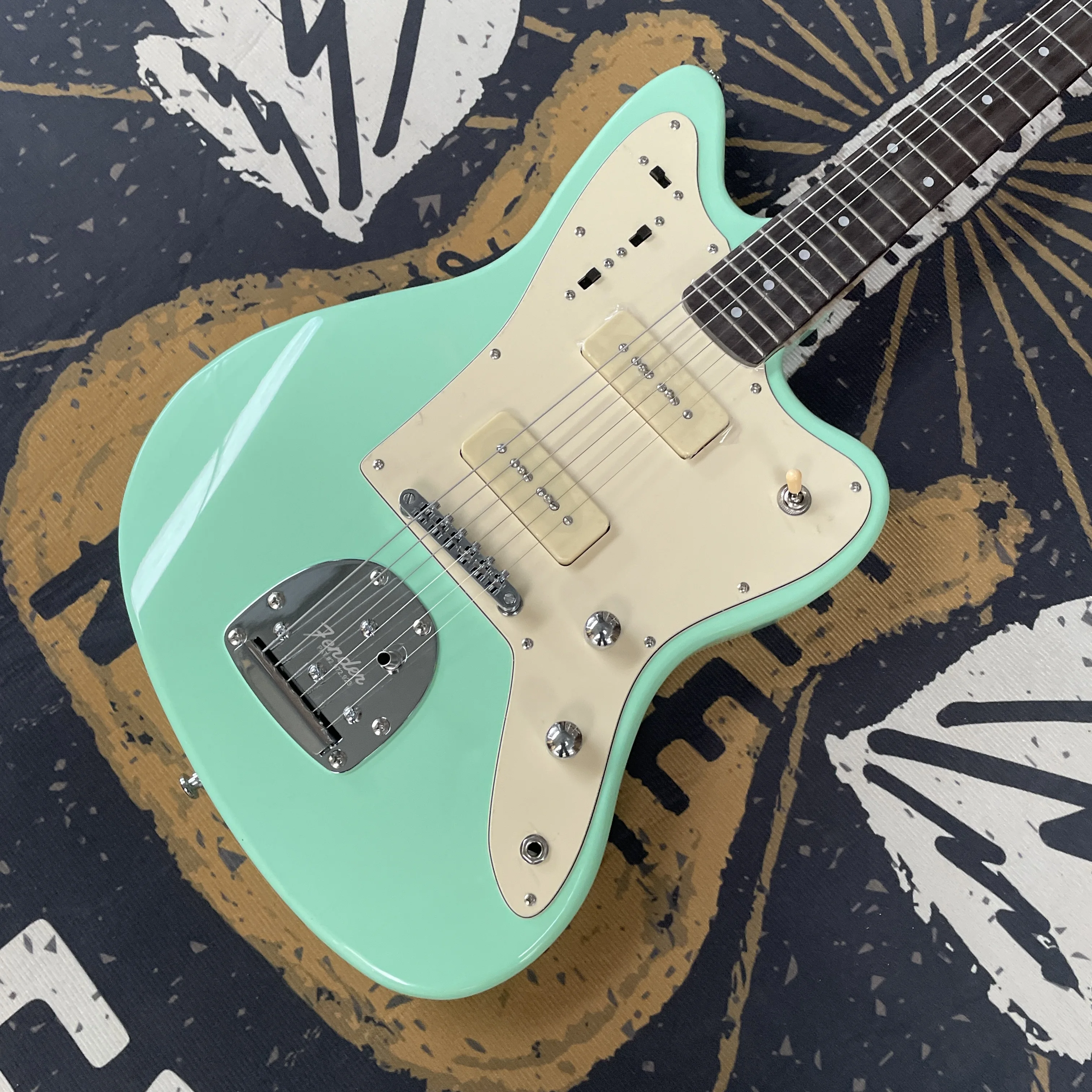 6-String Green Guit…