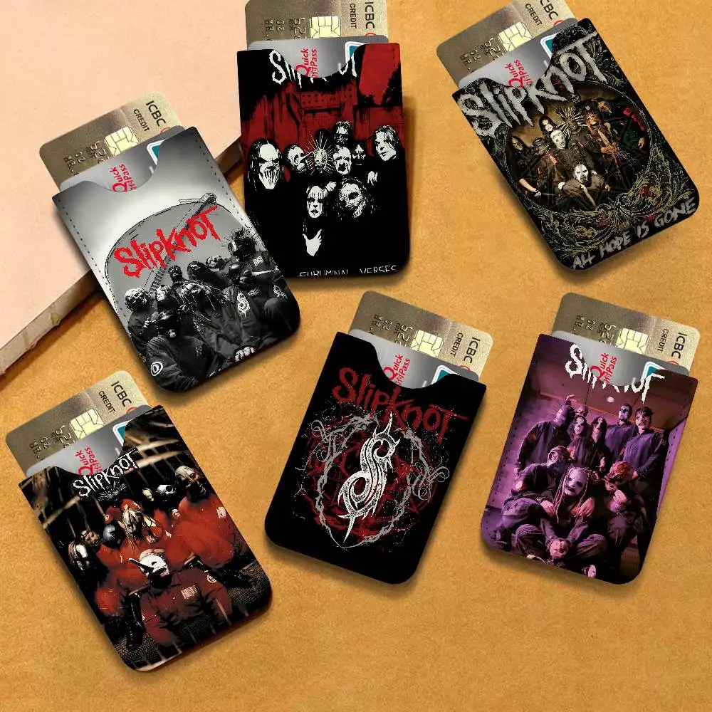 Heavy Metal Band Rap-Metal Music S-Slipknot Album Cover Card Protect Credit Bank Card Holder Case Slim Wallet Protector for Men