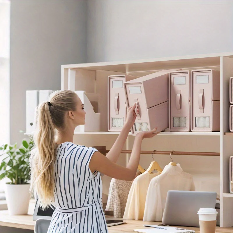 

10 pieces quilt cover storage box large capacity square folding four-piece storage artifact quilt cover household