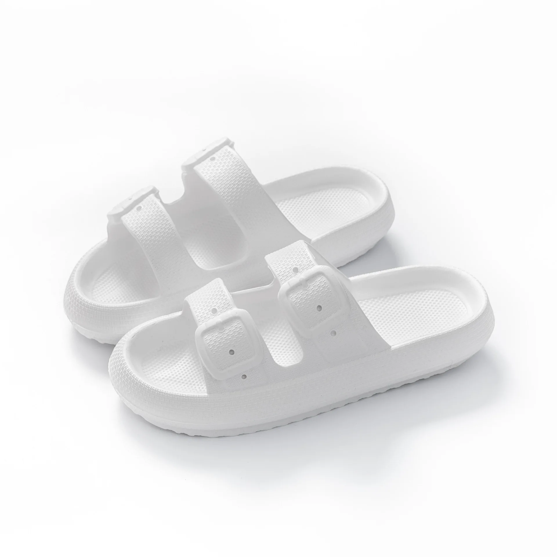 Zapatillas de baño para el hogar, sandalias antideslizantes gruesas de secado rápido, zapatos de Casa de suela gruesa, zapatillas de playa de verano