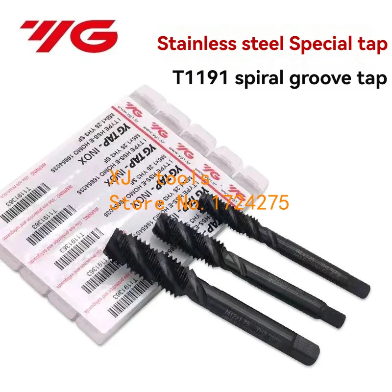 

NEW M2 M2.5 M3 M3.5 M4 M5 M6 M8 M10 M12 M14 M16 M18 M20 M22 M24 M27 M30 YG-1 T1191 HSS-EX spiral tap Processing: stainless steel