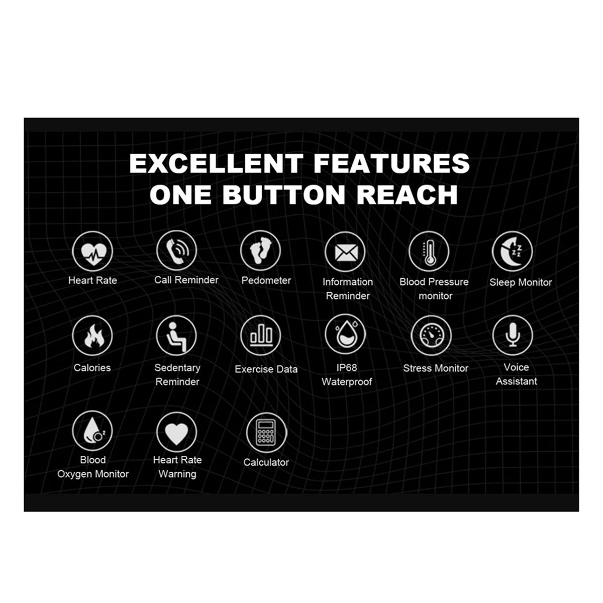 ABAN C20 Pro Smart Watch Voice Assistant BT Wireless Call Business Outdoor Sports IP68 Waterproof Watch for Android/IOS