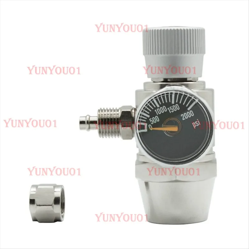 

New Aquarium CO2 Regulator 2000psi Pressure Gauge for 6mm Suction Tube 5/8-18UNF