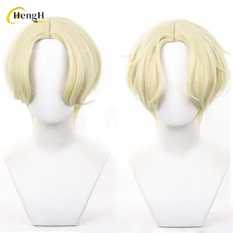 Perruque synthétique Luka de haute qualité, 30cm, jaune doré, partie centrale, cheveux résistants à la chaleur, perruques de Cosplay pour fête d'halloween