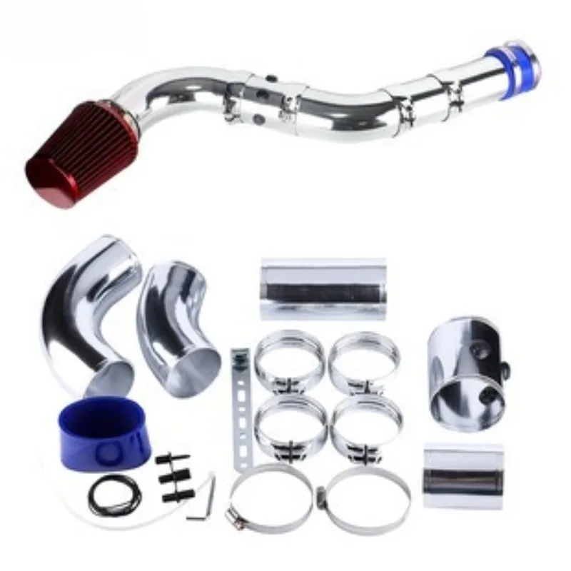 

76mm cold air intake system aluminum tube kit turbine direct filter