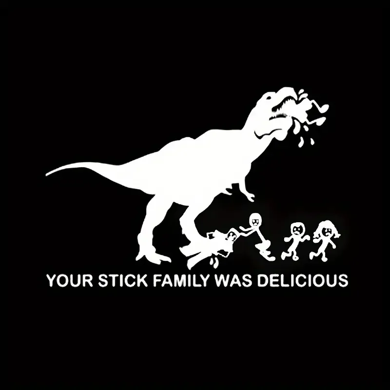 Machen Sie Ihr Auto mit diesem T-Rex Stick Family Car Vinyl-Aufkleber
